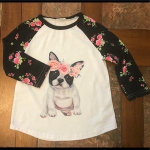 Boutique Bulldog Shirt 3/4 sleeve
